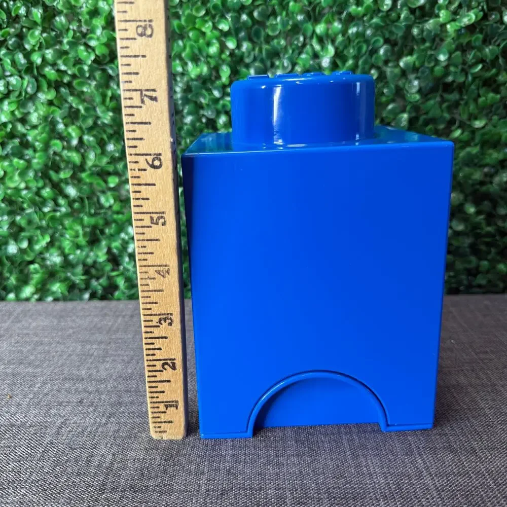Lego Store Brick Box Bright Blue Great Gift Mini Figures Store Kids Toy Box